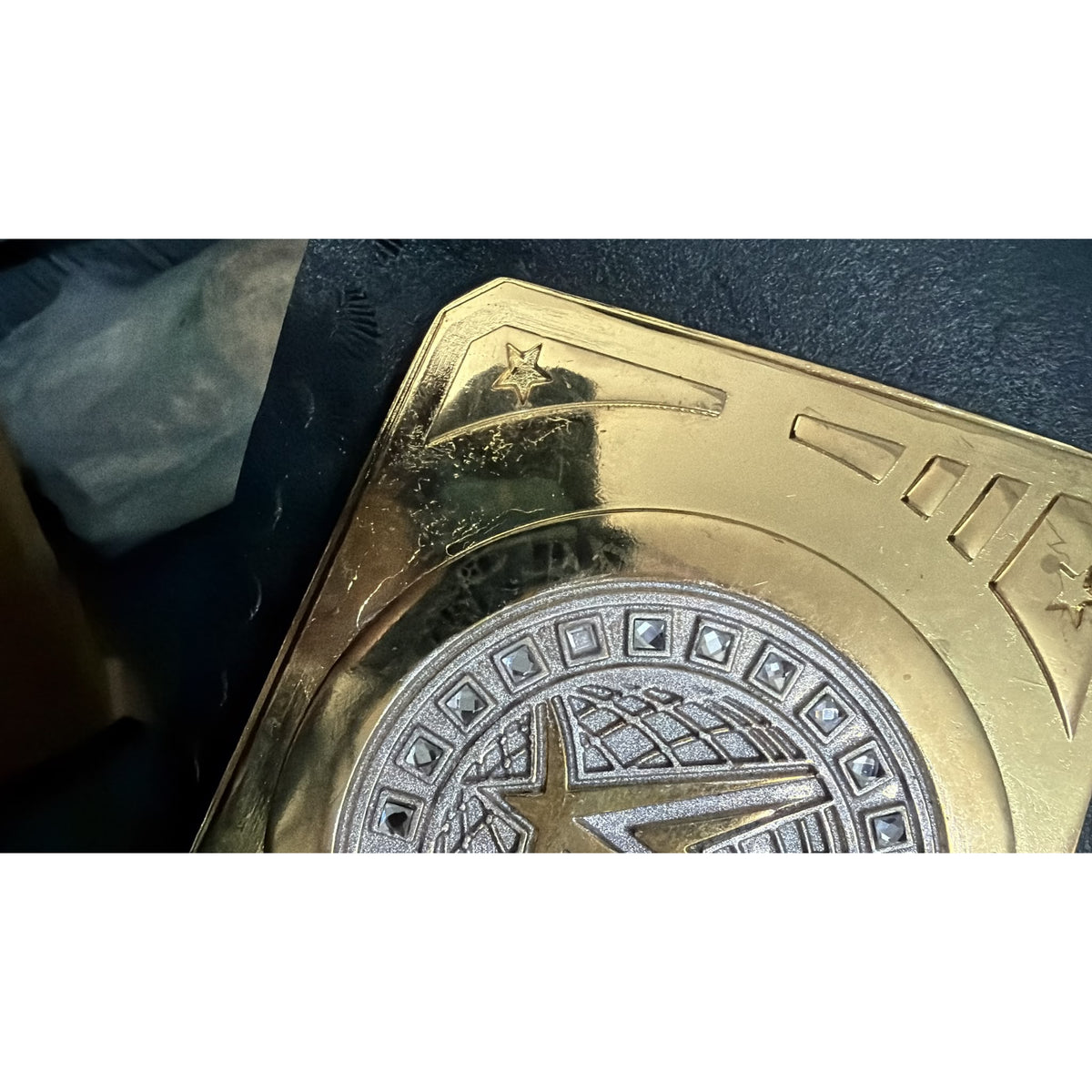 WWE United States Championship Replica Title Belt 6MM Diecast Plate CLEARANCE