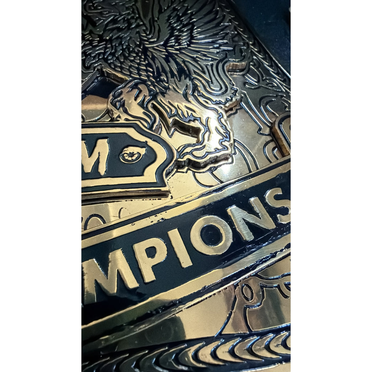 WWE Tag Team Championship Belt 4mm Brass Plate CLEARANCE