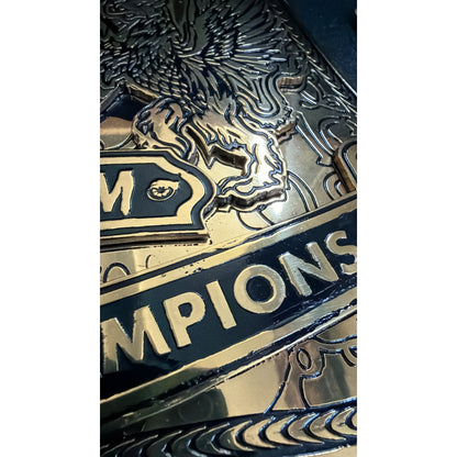 WWE Tag Team Championship Belt 4mm Brass Plate CLEARANCE