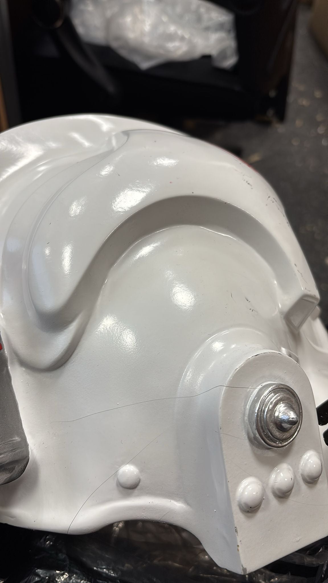 Star Wars Helmet At-At Driver Pilot Resin Cosplay Helmet DAMAGED
