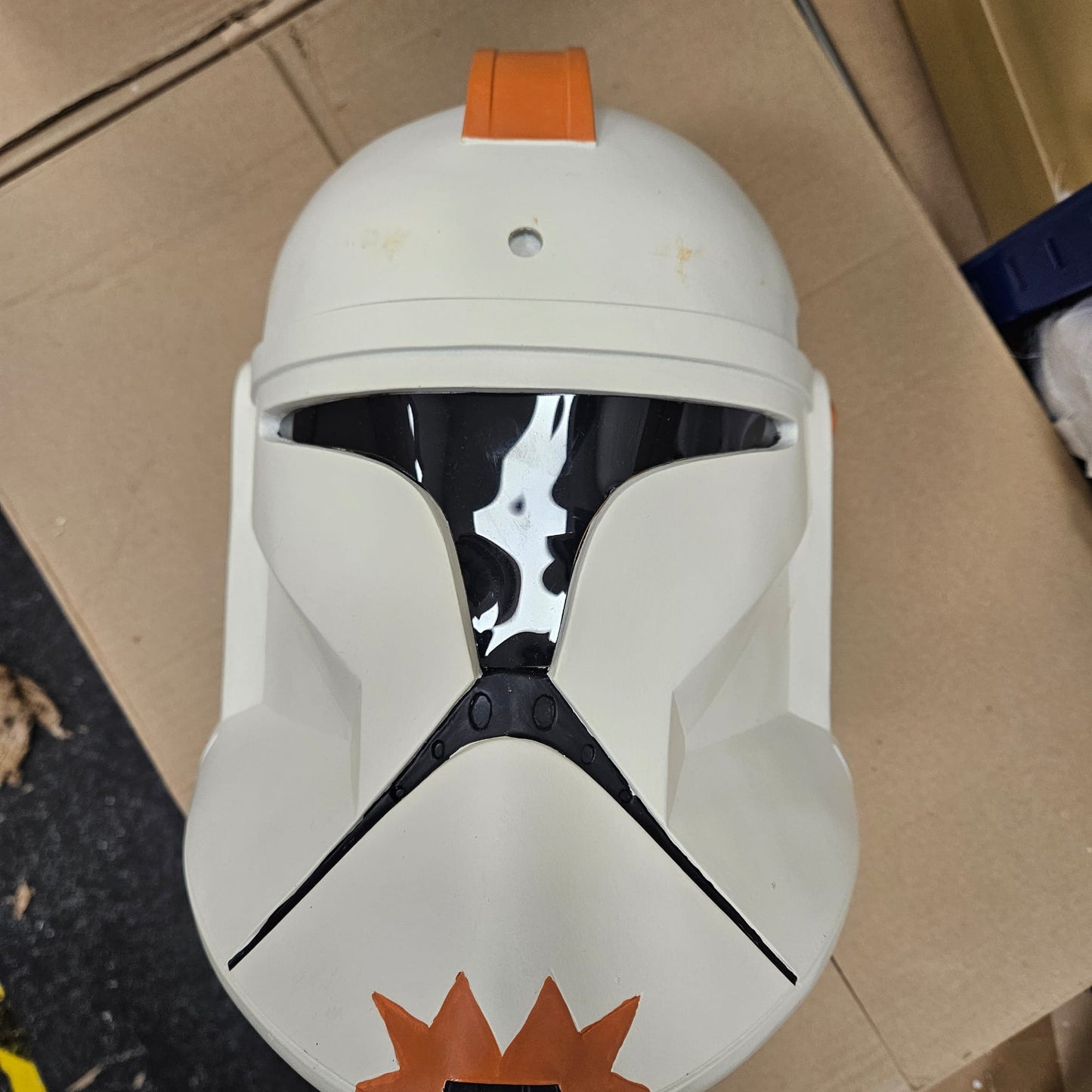 Star Wars Clone Trooper Commander Cody Phase 1 Resin Cosplay Helmet DAMAGED