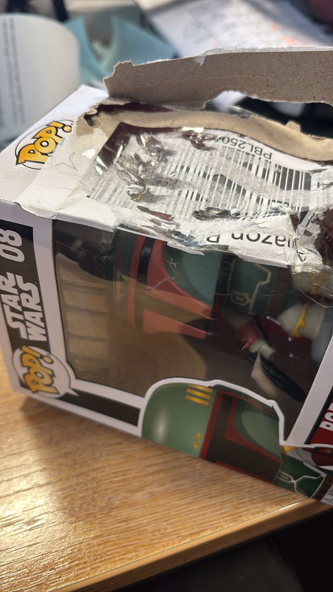 Star Wars Boba Fett Funko Pop Vinyl Figure DAMAGED