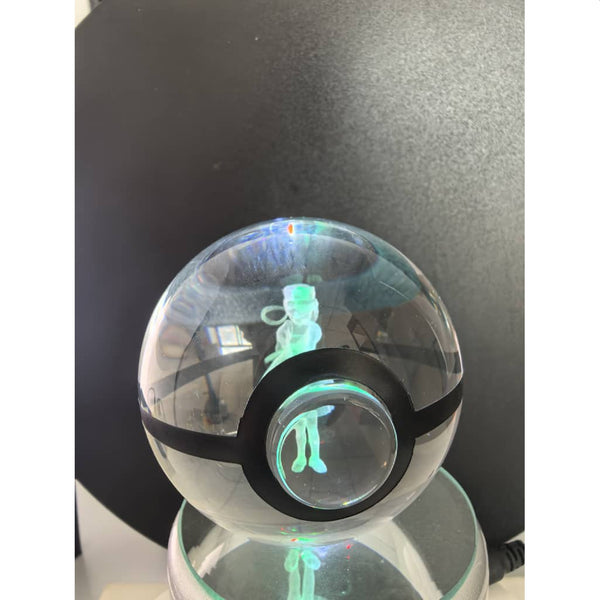Pokemon 3D Crystal Ball Pokeball Nurse Joy Night Light 8cm XL Size