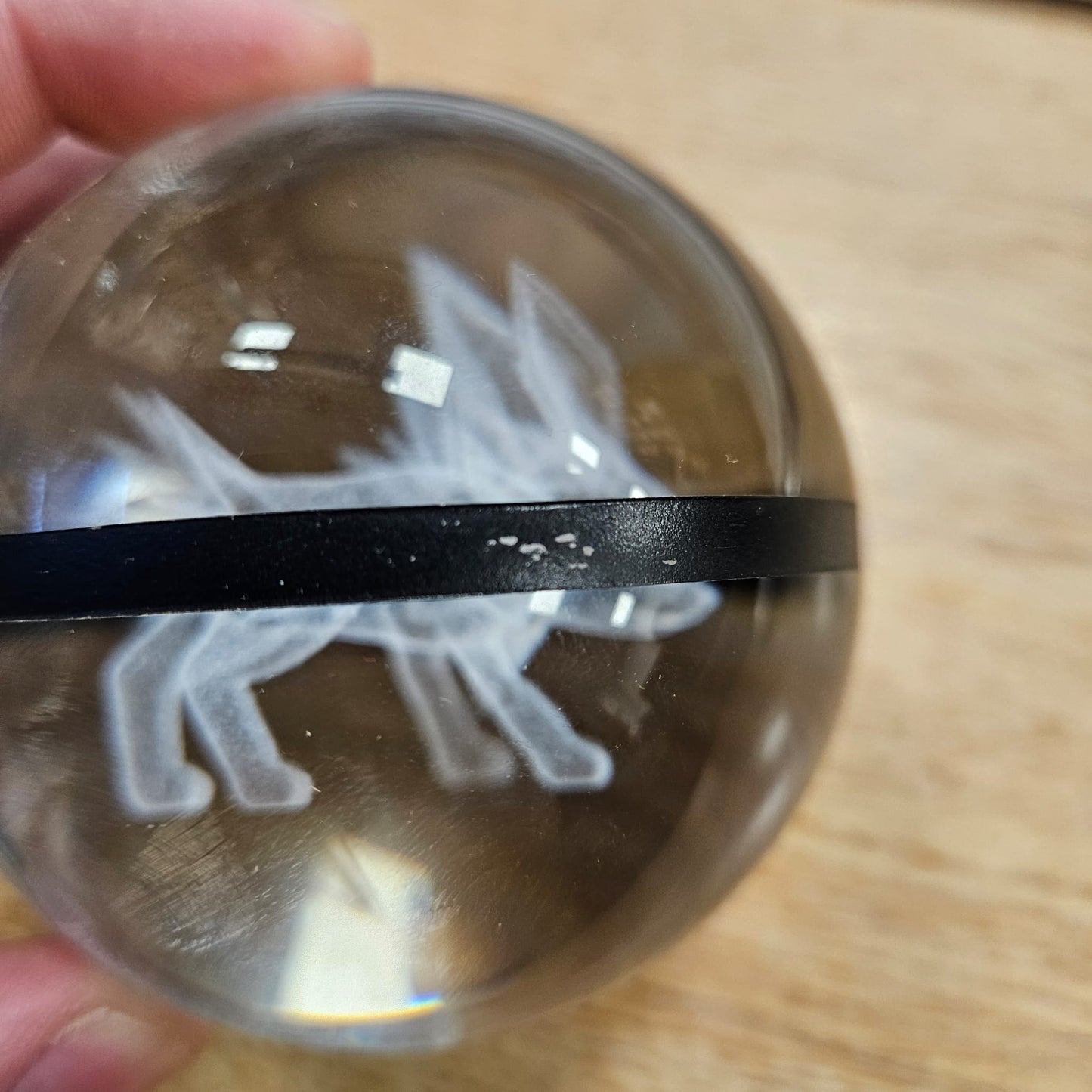 Pokemon 3D Crystal Ball Pokeball Jolteon Night Light 8cm XL Size DAMAGED