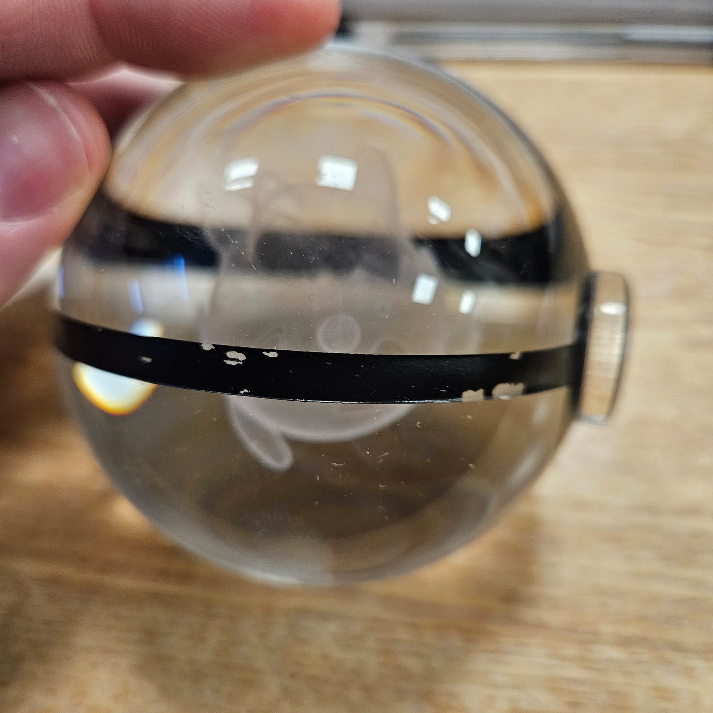 Pokemon 3D Crystal Ball Pokeball Togepi Night Light 8cm XL Size DAMAGED