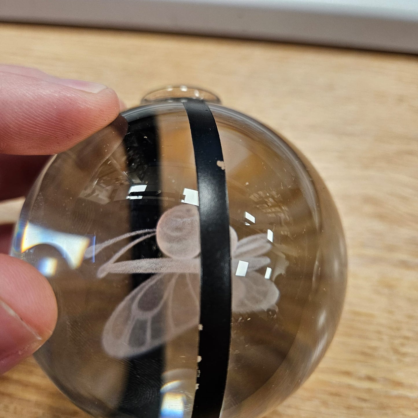 Pokemon 3D Crystal Ball Pokeball Butterfree Night Light 8cm XL Size DAMAGED