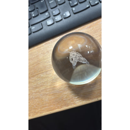 Character Glass Crystal Ball Trunks Night Light 8cm XL Size DAMAGED