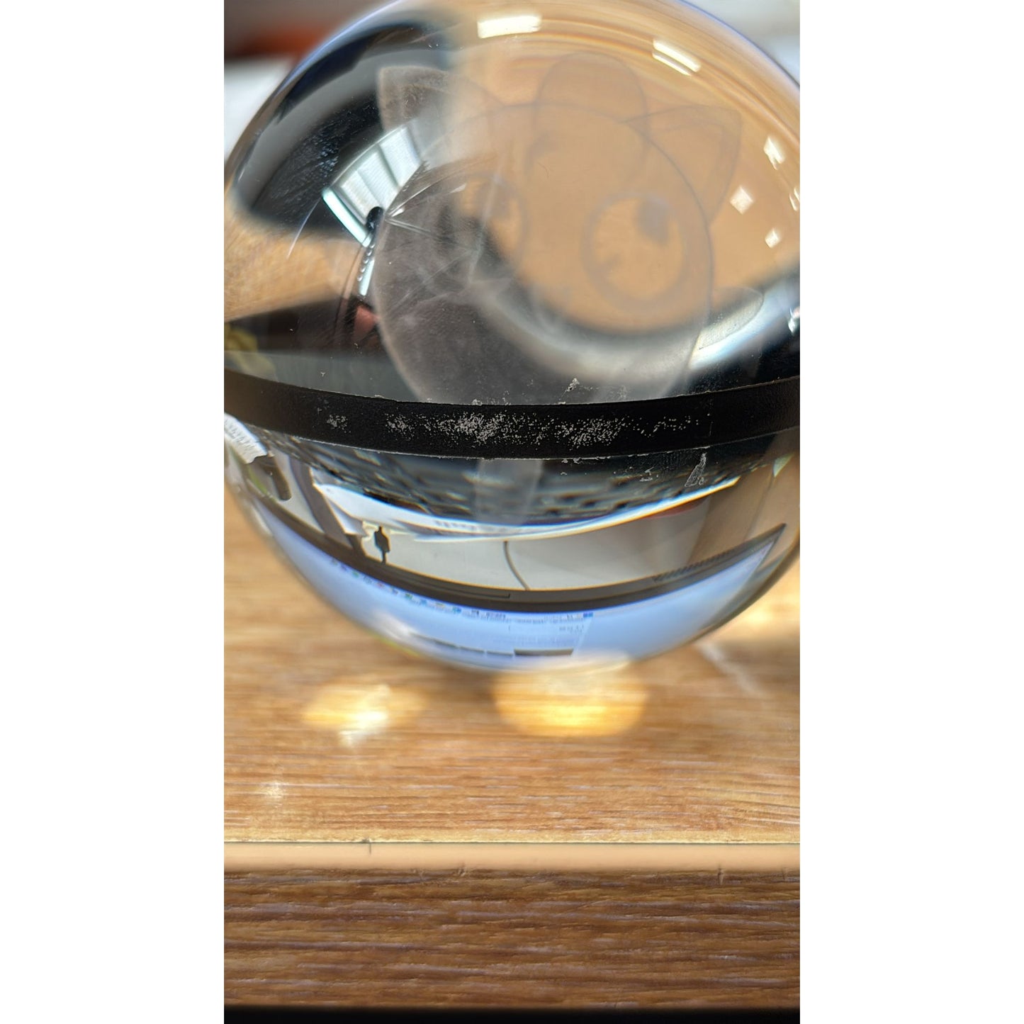 Pokemon 3D Crystal Ball Pokeball Jigglypuff Night Light 8cm XL Size DAMAGED