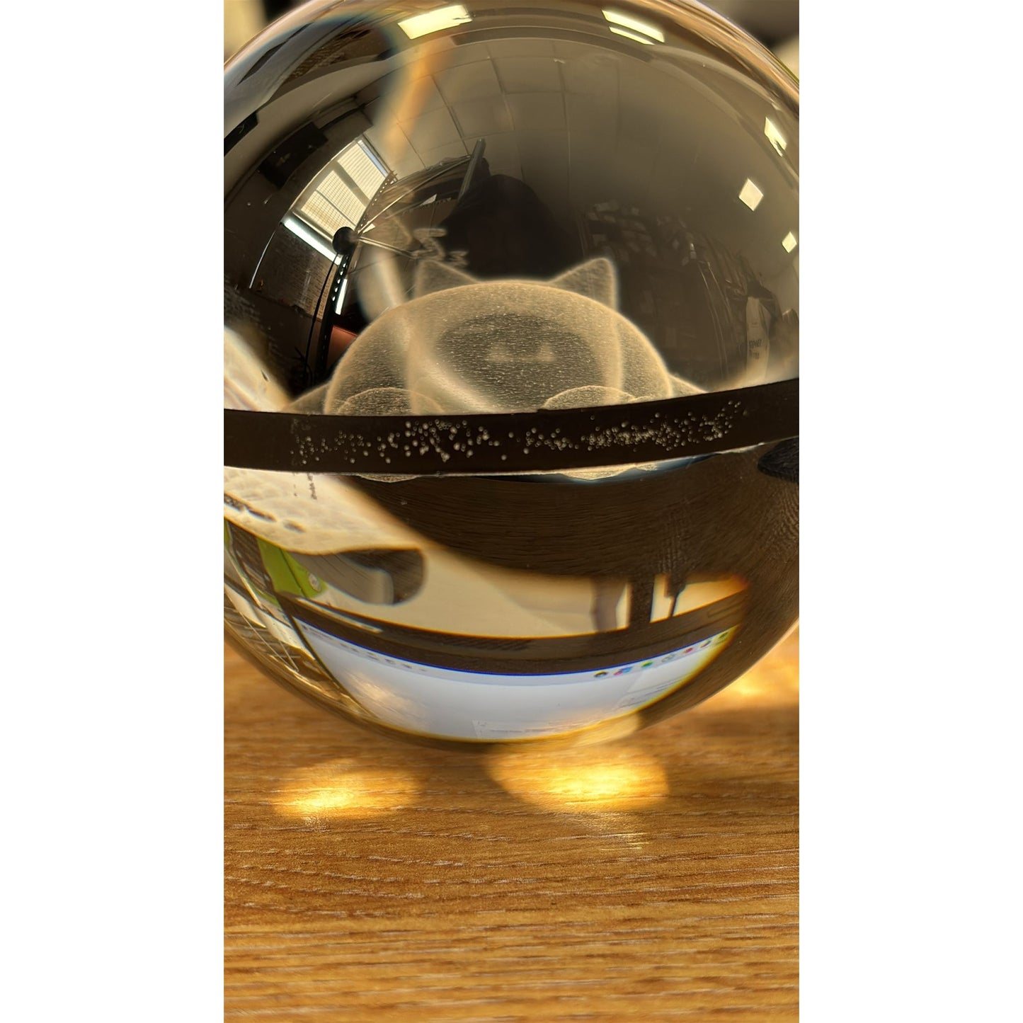 Pokemon 3D Crystal Ball Pokeball Sleep Snorlax Night Light 8cm XL Size DAMAGED