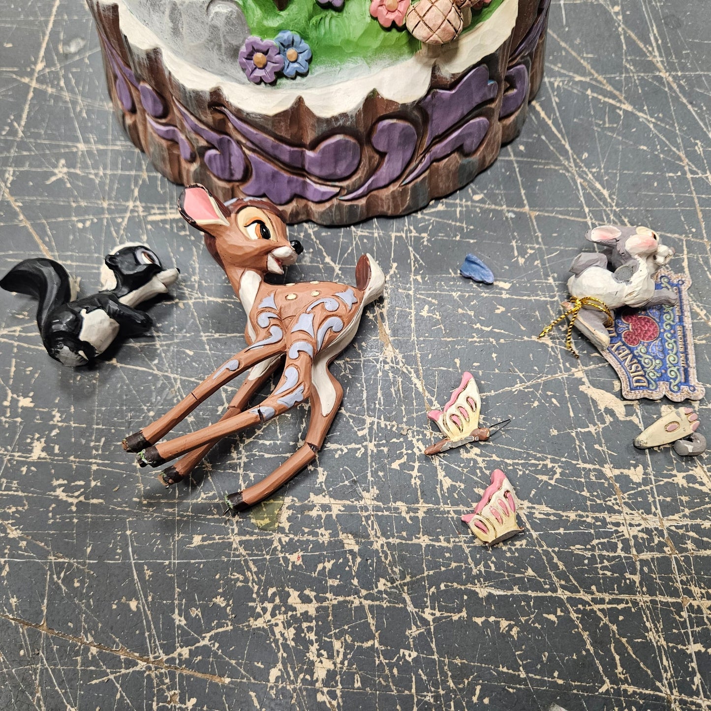 Disney Traditions Forest Friends Bambi 6010086 Figurine by Jim Shore DAMAGED