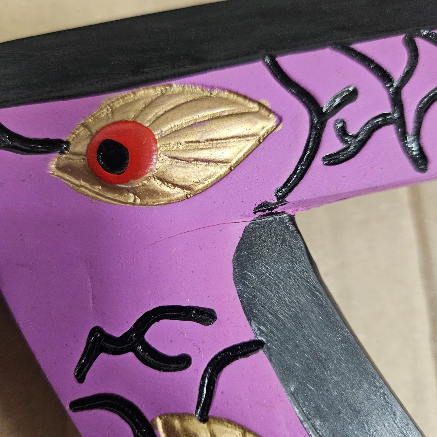 Demon Slayer Kokushibo Kyokokukamusari Flesh Nichirin Resin Sword DAMAGED.4