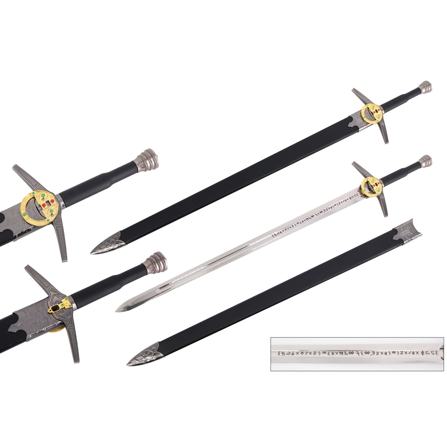 The Witcher TV Series Geralt of Rivia White Wolf’s Renfri's Brooch Steel Sword