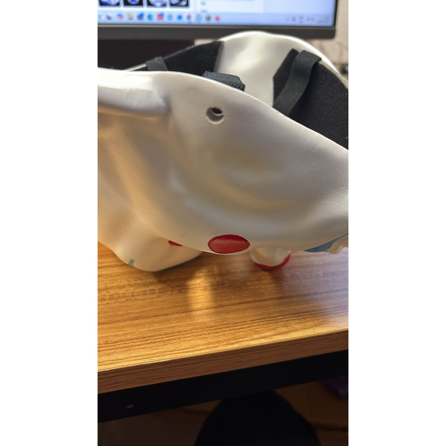 The Dark Knight Joker Bank Robber Resin Cosplay Mask DAMAGED