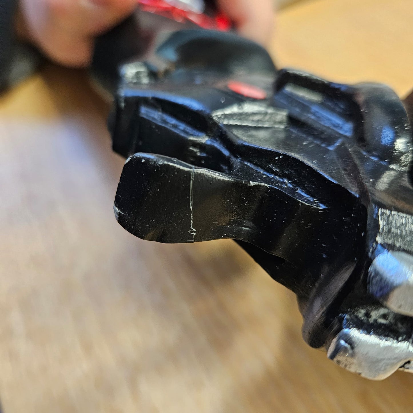 Ace of Spades Red Resin Gun Replica DAMAGED