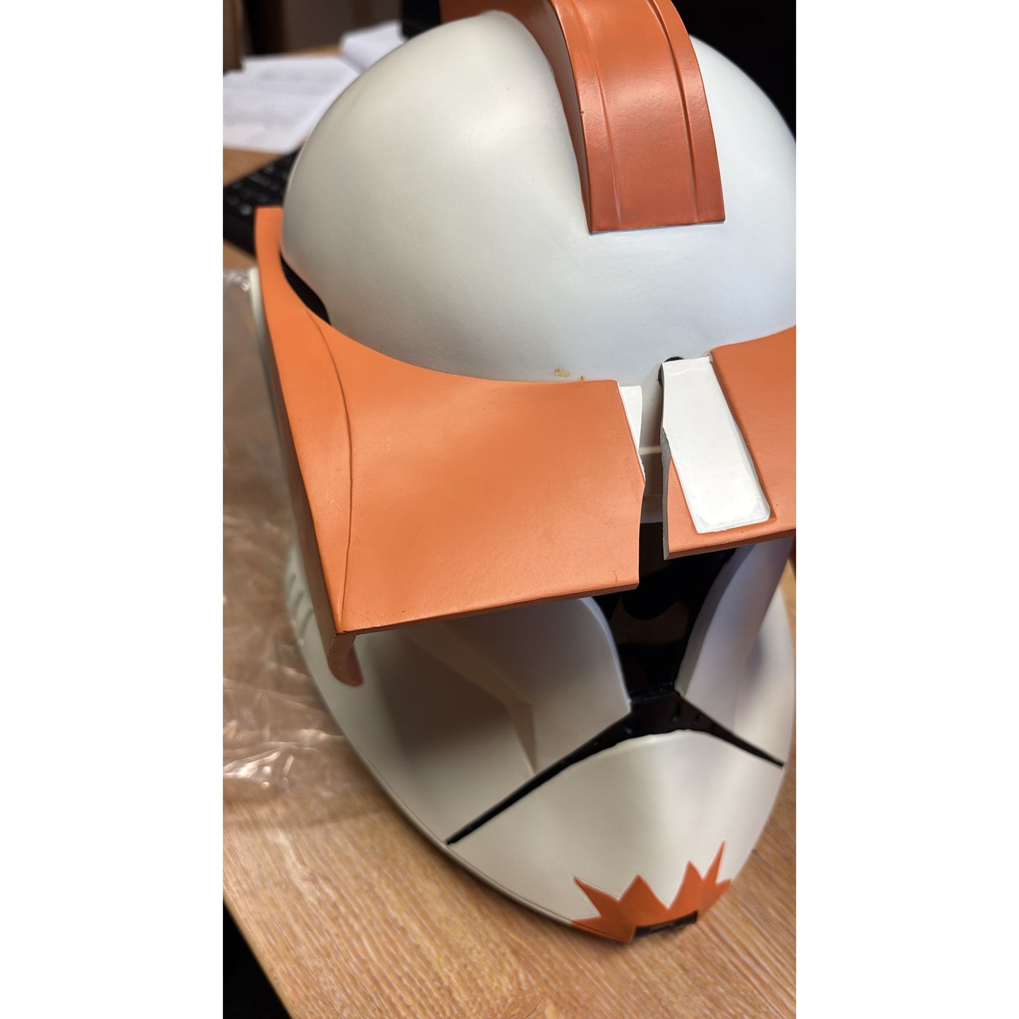 Star Wars Clone Trooper Commander Cody Phase 1 Resin Cosplay Helmet DAMAGED