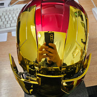 Iron Man MK 5 Wearable Electronic Helmet Voice Activated Replica Prop DAMAGED.1