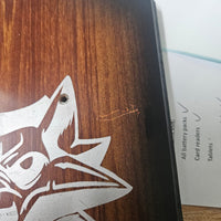 The Witcher Metal Sword Steel Wolf Pommel DAMAGED PLAQUE