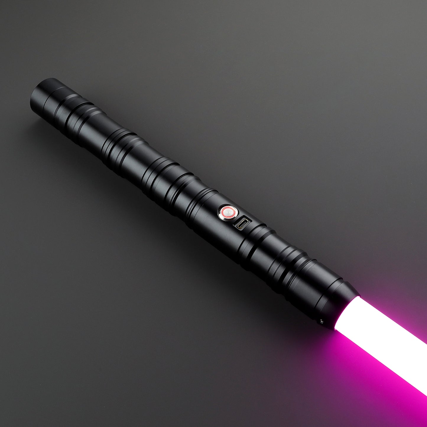 Star Wars No.036 Black Baselit Combat Lightsaber RGB Replica (No 6 Base)