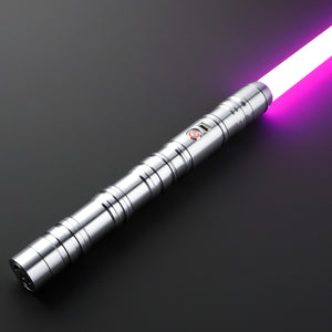 Star Wars No 036 Silver Baselit Combat Lightsaber RGB Replica (No 6 Base)