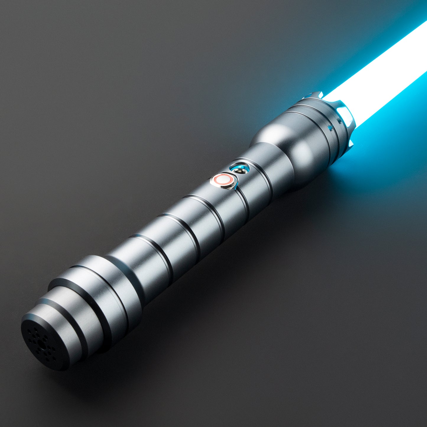 Star Wars Combat Lightsaber Baselit Custom No.130 FX RGB Grey Hilt Replica (No 25 Base)