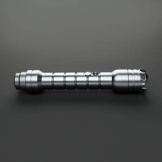 Star Wars Combat Lightsaber Baselit Custom No.130 FX RGB Grey Hilt Replica (No 25 Base)