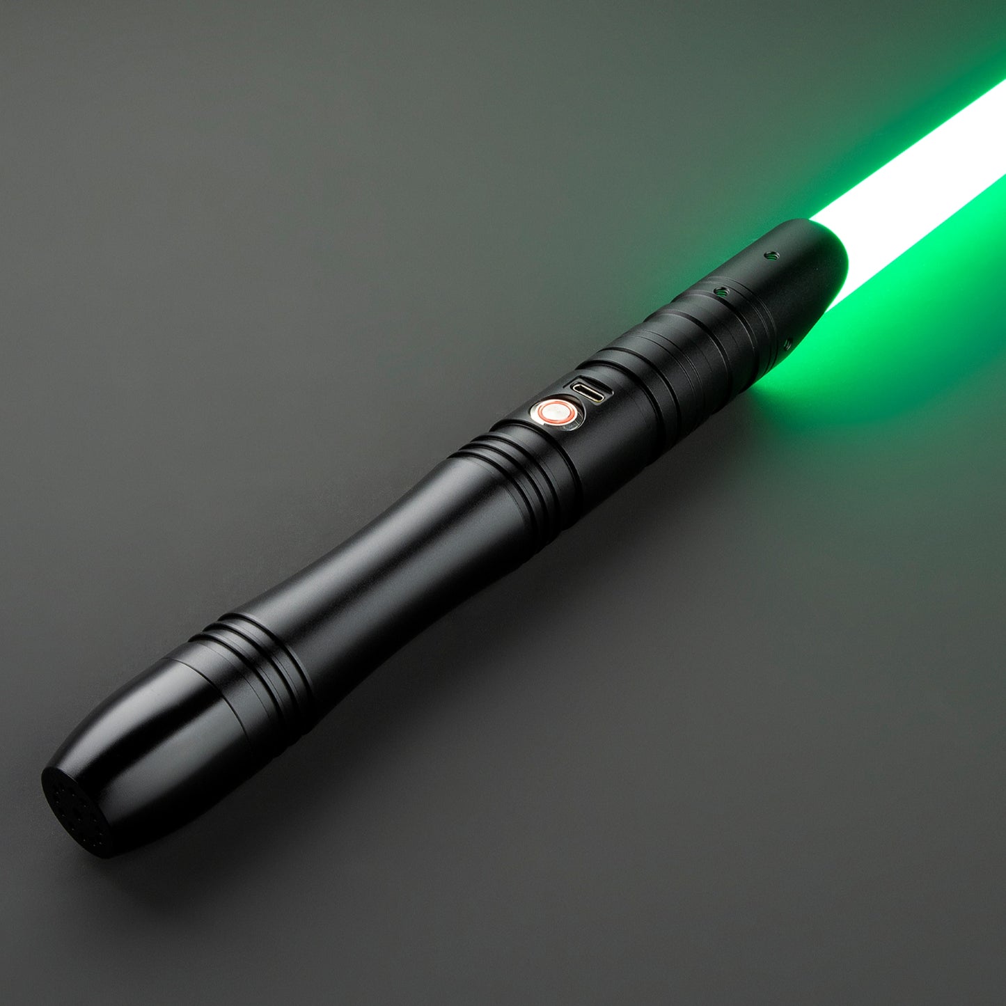 Star Wars No 028 Black Baselit Combat Lightsaber RGB Replica