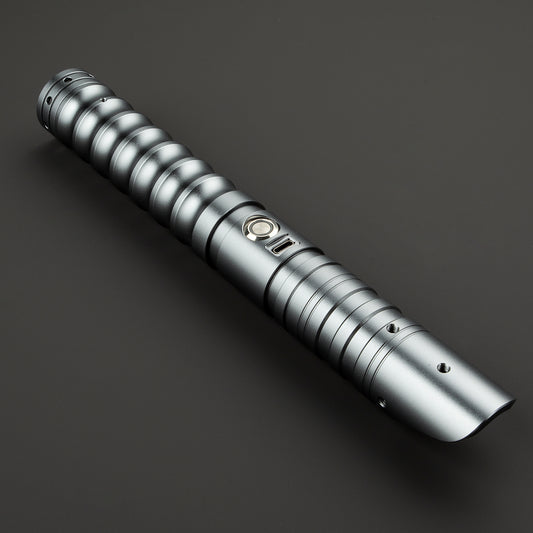 Star Wars Combat Lightsaber Baselit Custom No.038 FX RGB Grey Replica (No 4 Base)