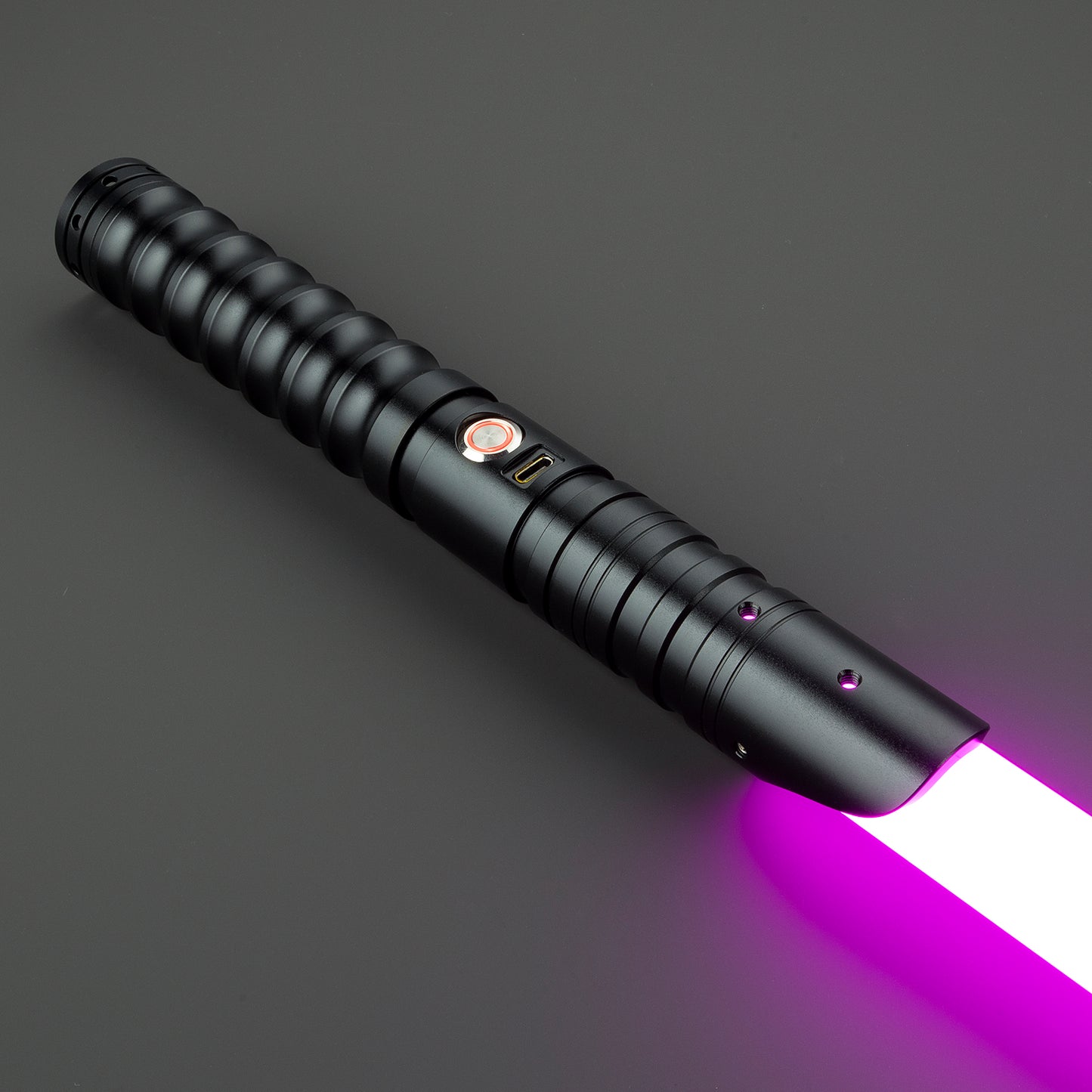 Star Wars Combat Lightsaber Baselit Custom No.038 FX RGB Black Replica (No 4 Base)