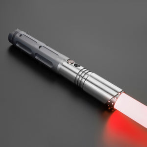 Star Wars No. 131 Baselit Grey Combat Lightsaber RGB Replica (No 22 Base)