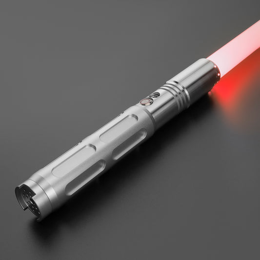 Star Wars No.131 Baselit Silver Combat Lightsaber RGB Replica (No 22 Base)