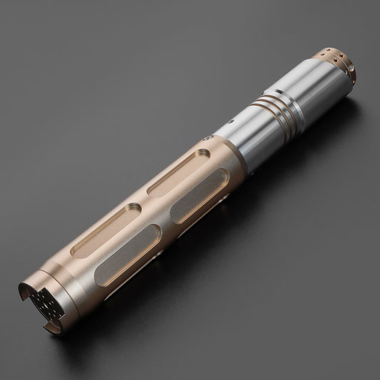 Star Wars No.131 Baselit Gold Combat Lightsaber RGB Replica (No 22 Base)