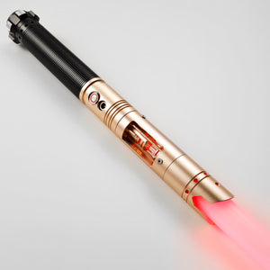 Star Wars No. C017 Gold Baselit Combat Lightsaber RGB Replica (No 32 Base)