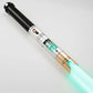 Star Wars No. C017 Silver Baselit Combat Lightsaber RGB Replica (No 32 Base)