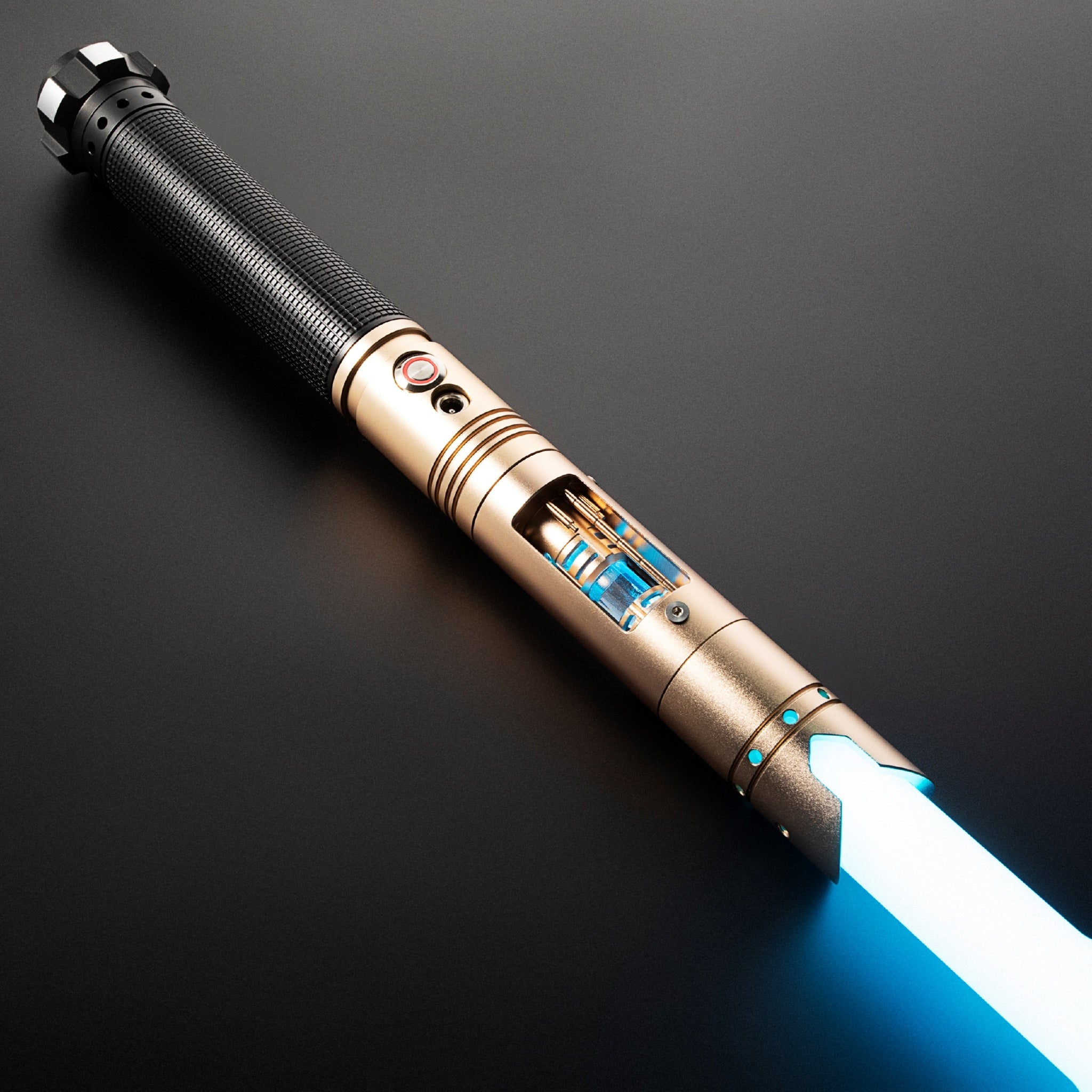 Star Wars No. C017 Gold Baselit Combat Lightsaber RGB Replica (No 32 Base)