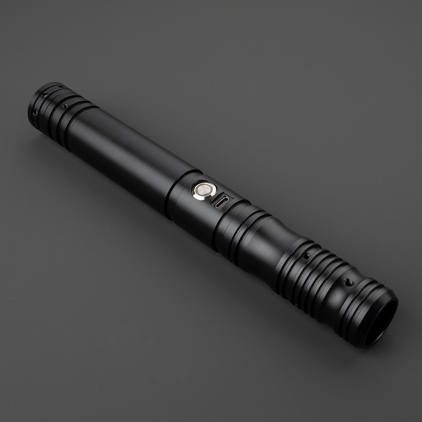 Star Wars No. 116 Baselit Black Combat Lightsaber RGB Replica