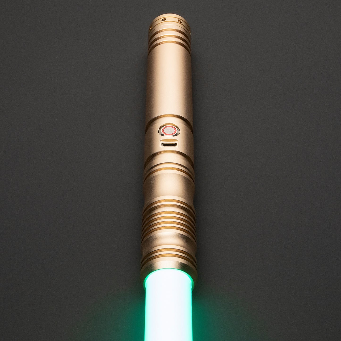 Star Wars No. 116 Baselit Gold Combat Lightsaber RGB Replica (No 1 Base)