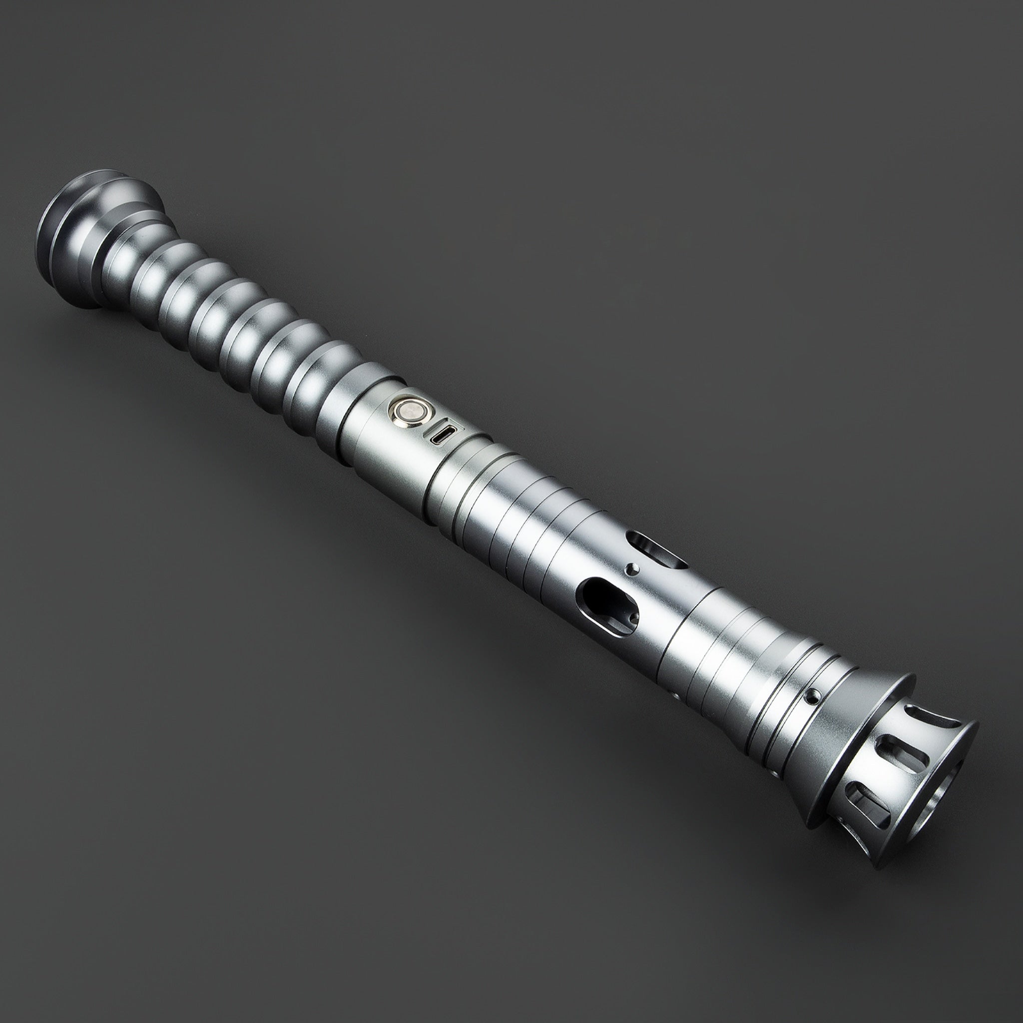Star Wars No. 105 Baselit Grey Combat Lightsaber RGB Replica