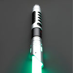 Star Wars No.109 Baselit Silver Combat Lightsaber RGB Replica