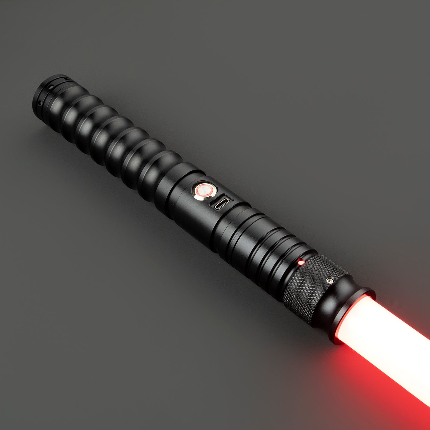 Star Wars No. 108 Baselit Black Combat Lightsaber RGB Replica