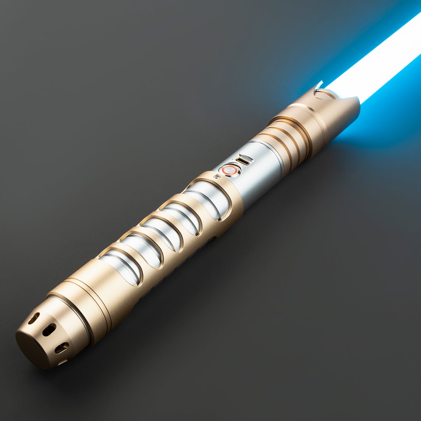 Star Wars Combat Lightsaber Baselit Custom No.113 FX RGB Gold Replica (No 31 Base)