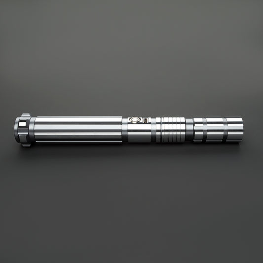 Star Wars Combat Lightsaber Baselit Custom No.118 Fx RGB Silver Replica (No 8 Base)