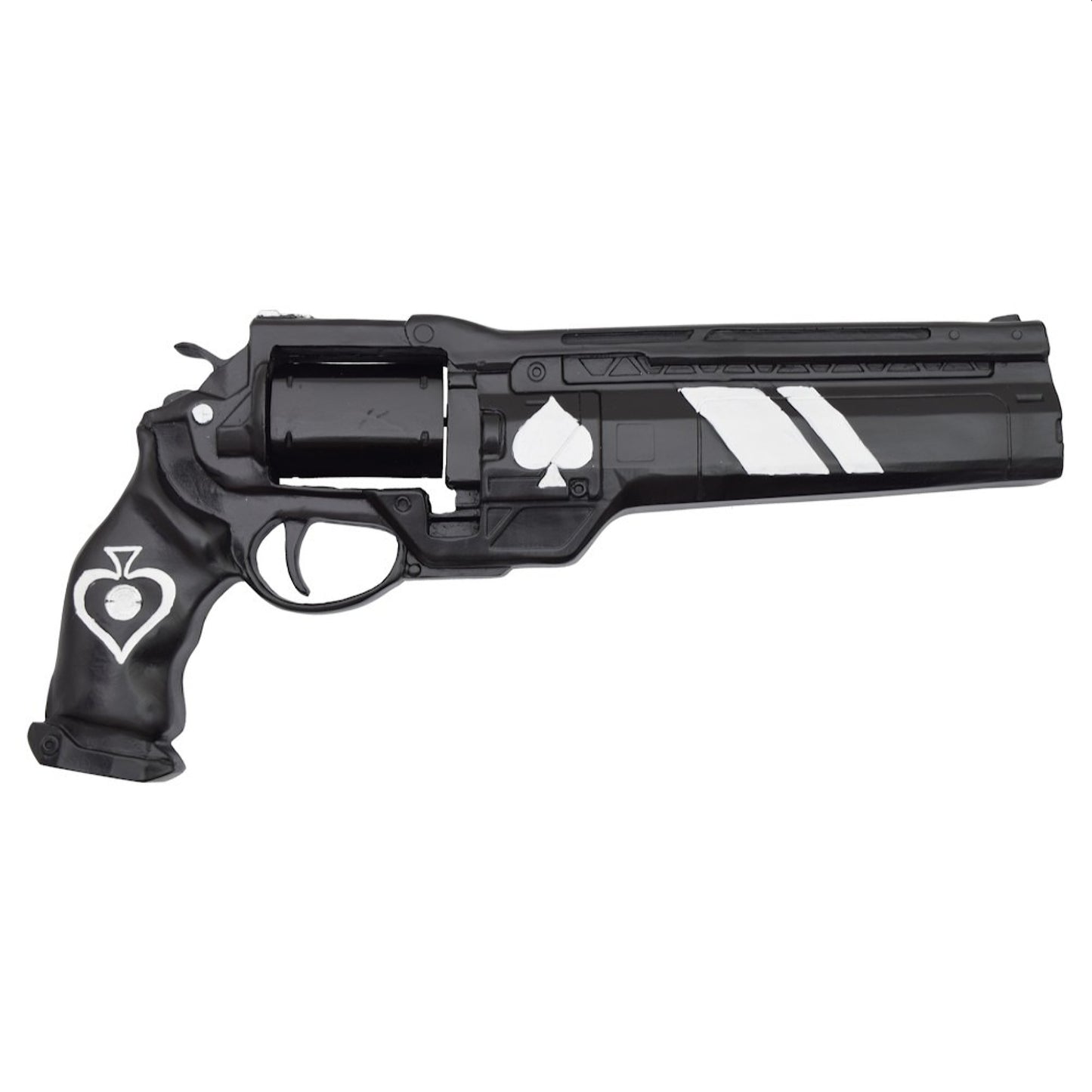 Ace of Spades White Resin Gun Replica with Stand