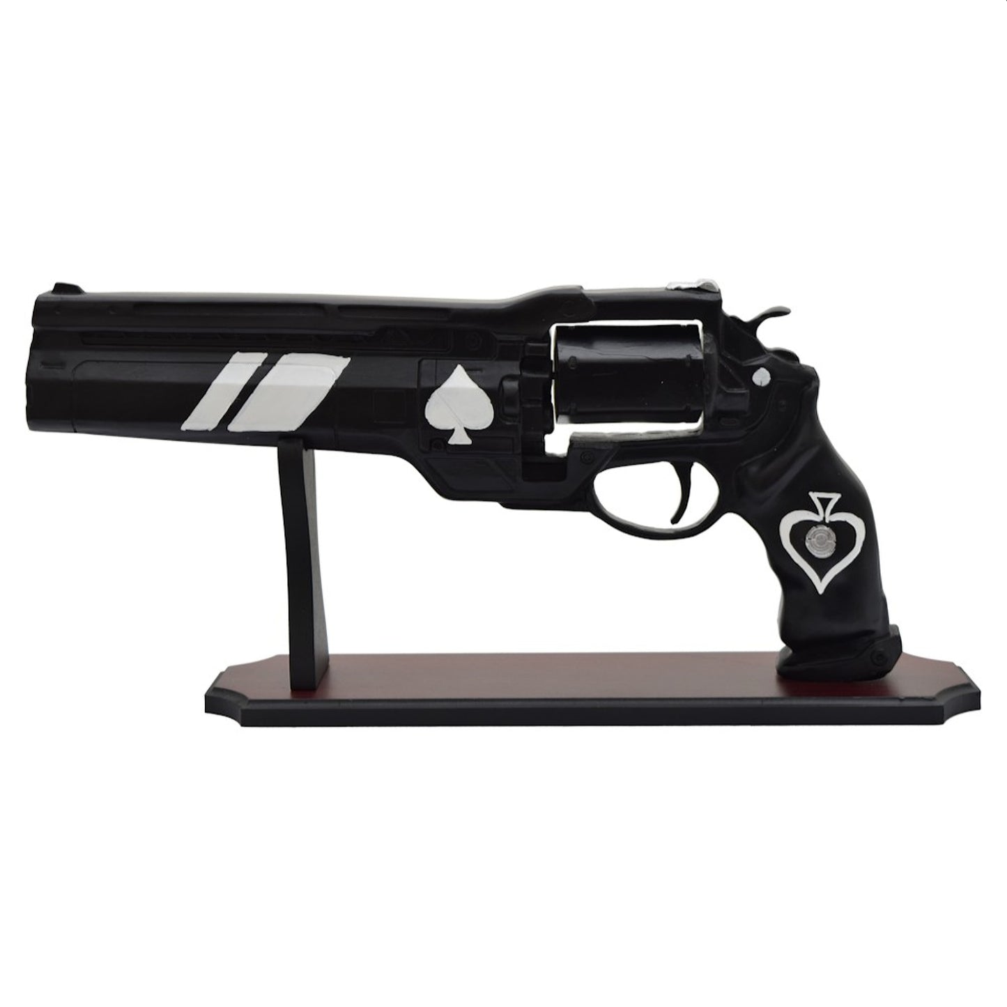 Ace of Spades White Resin Gun Replica with Stand