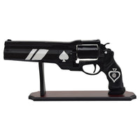 Ace of Spades White Resin Gun Replica with Stand DAMAGED1
