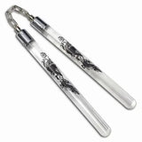 Acrylic Dragon Nunchaku, Clear Martial Arts Practice Equipment