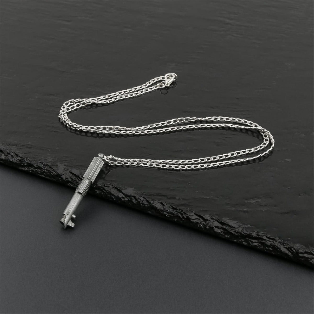 Lightsaber Hilt Stainless Steel Necklace
