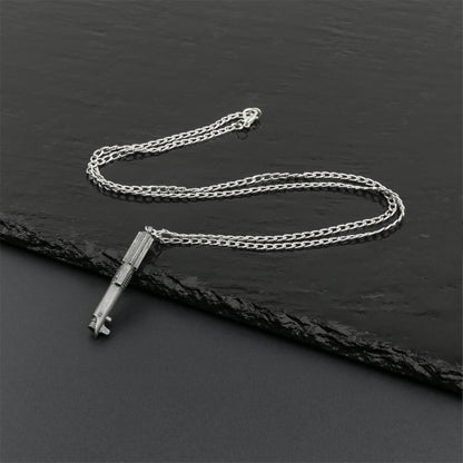 Lightsaber Hilt Stainless Steel Necklace