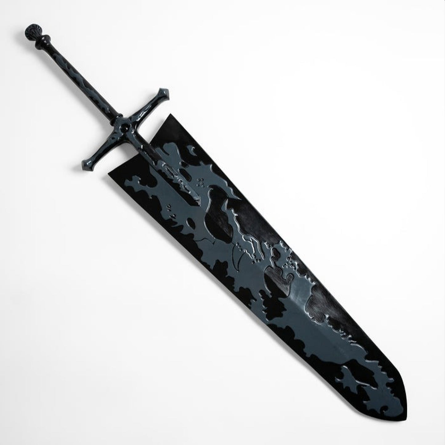 Black Clover Asta's Demon Slayer Sword 50" Resin Prop Replica DAMAGED.3
