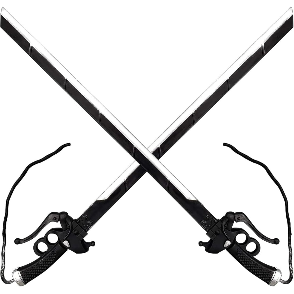 Attack on Titan Eren Yeager's Black Foam Swords 2 Pack Set - NEXTLEVELUK