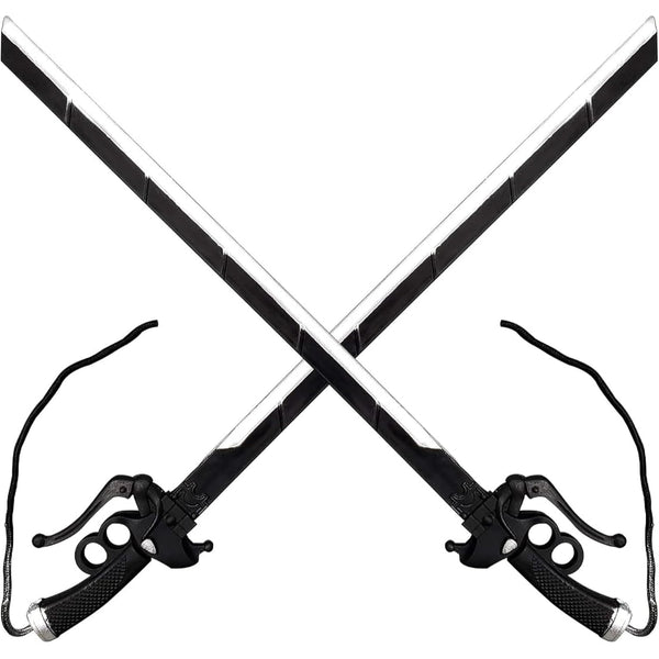 Attack on Titan Eren Yeager's Black Foam Swords 2 Pack Set